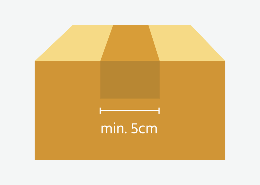 Benutz starkes Paketband zum Verpacken von Paketen, um Beschädigungen zu vermeiden.