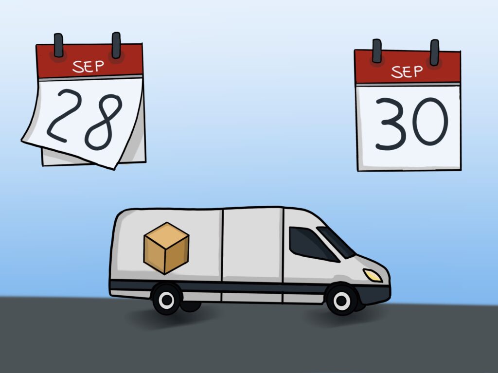 Guaranteed delivery vs. standard delivery time: understanding delivery times in B2B shipping