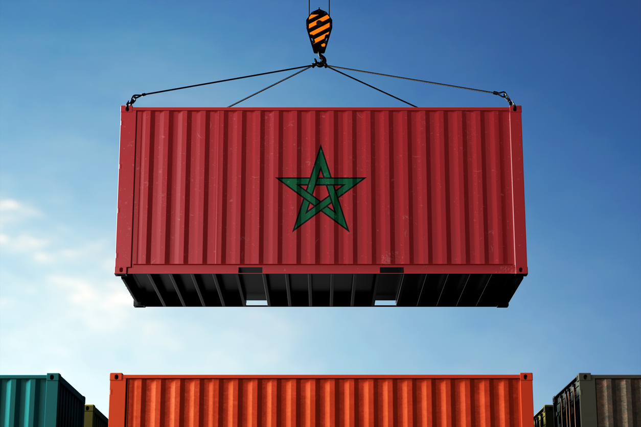 Gráfico que muestra las importaciones de Marruecos a España.