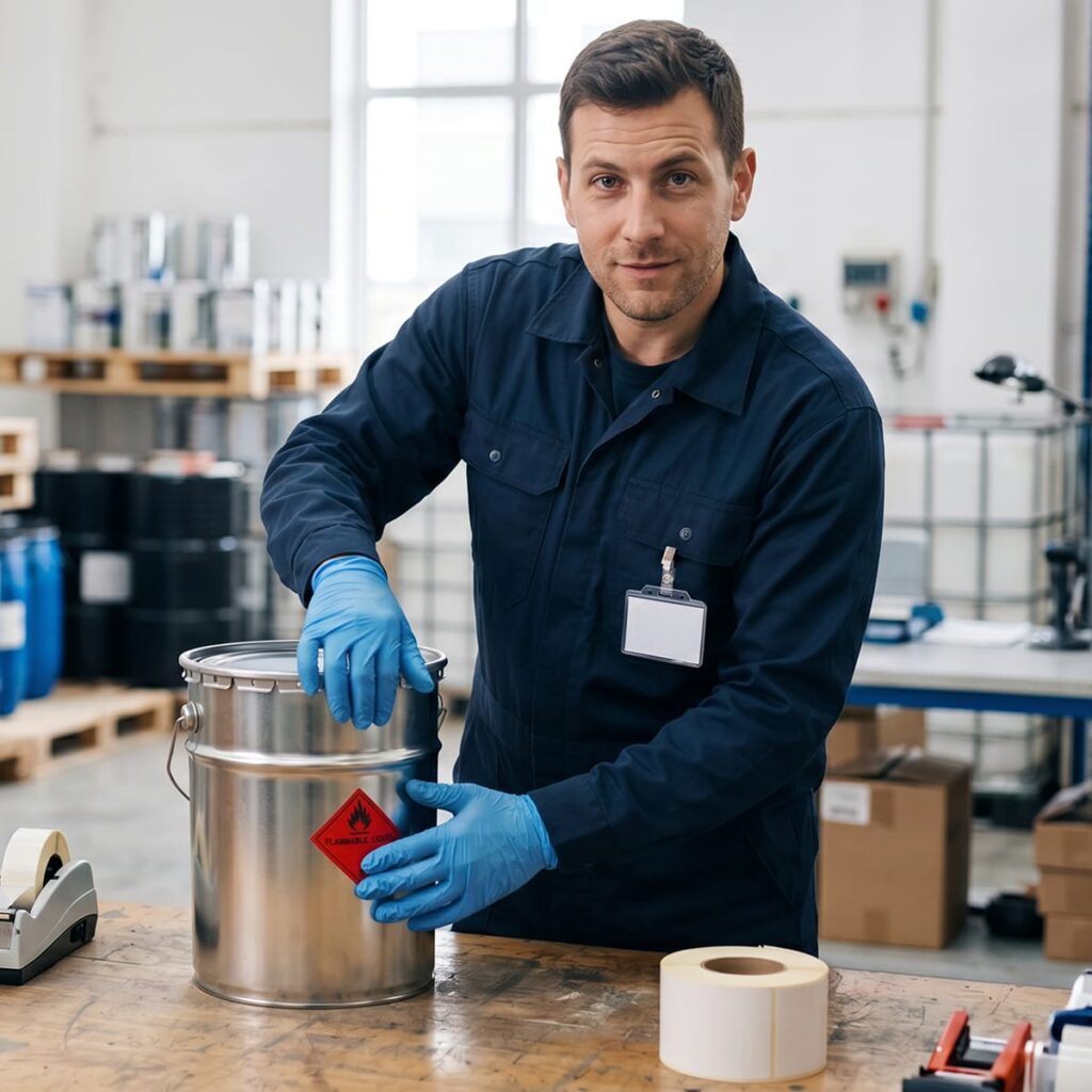 Gefahrgut wie Chemikalien im Kleingebinde rechtskonform mit LetMeShip versenden - nur für Unternehmen.